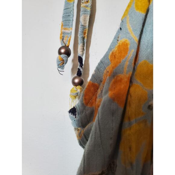 Angie NEW Womens Small Wide Leg Jumpsuit Boho Tiered‎ Floral Tiered Hippie - Picture 5 of 13